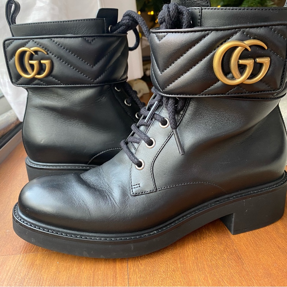 Gucci combat boots